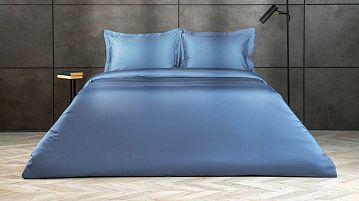 Комплект постельного белья без простыни Home Синий лед